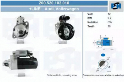 CV PSH 200520102010 -  Стартер